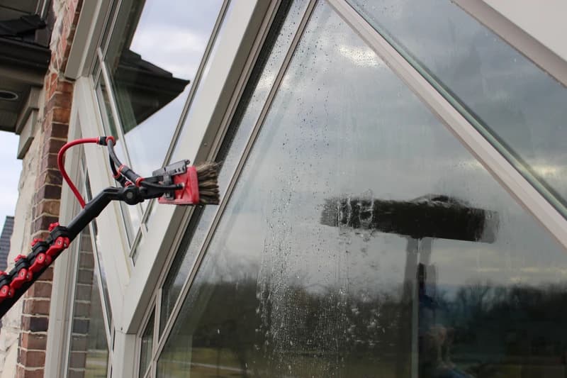 Porter Bros exterior cleaning team at work