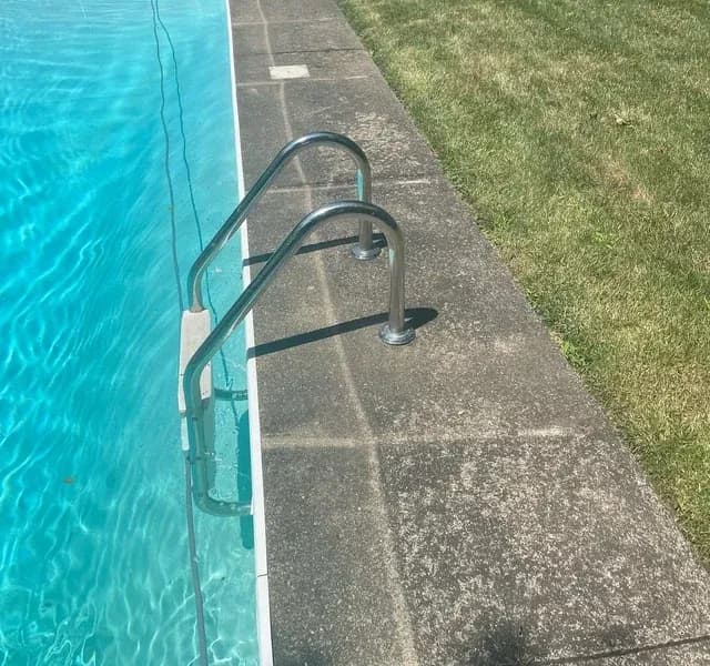 Before — Exterior cleaning concrete before and after in Ancaster, Hamilton