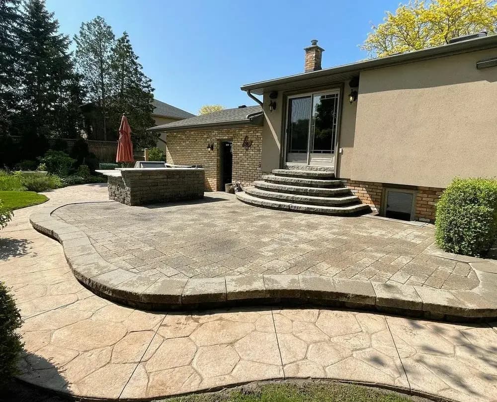 After — Patio pressure washing before and after in Niagara