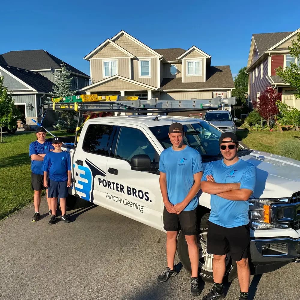 The Porter Bros exterior cleaning team in Niagara