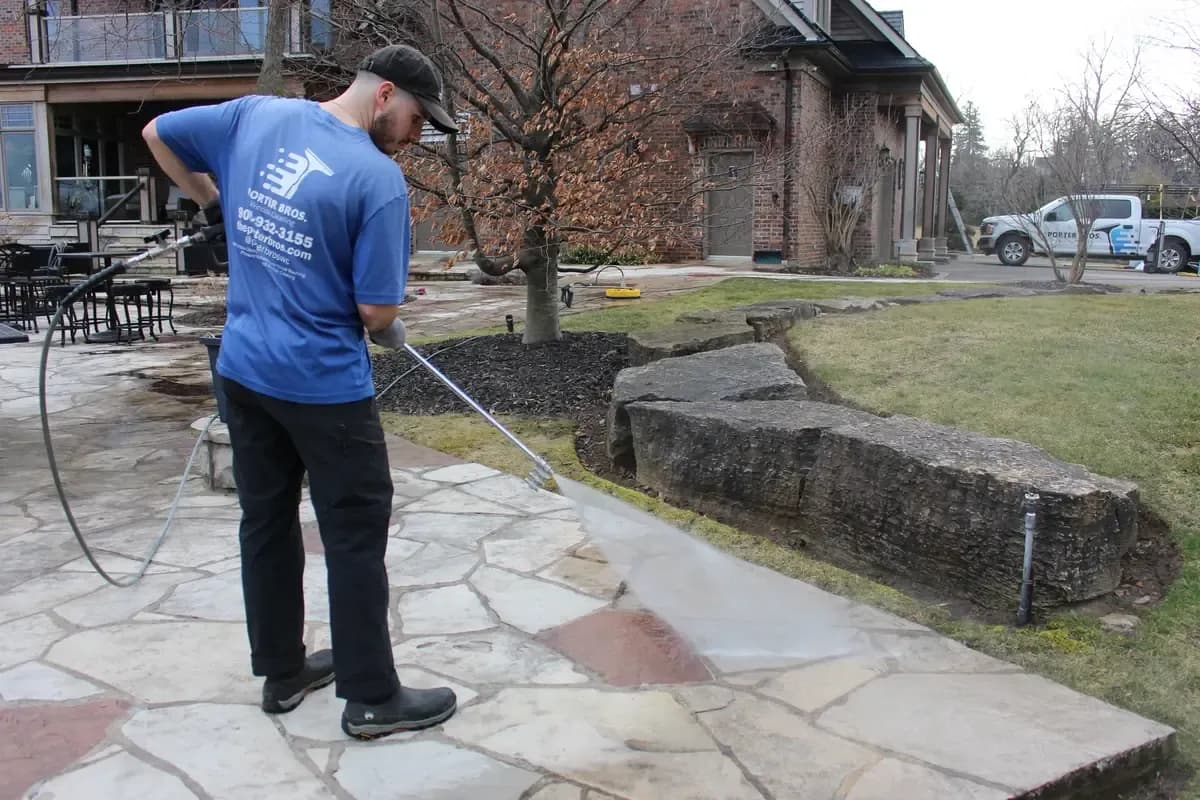 Professional pressure washing service in Hamilton