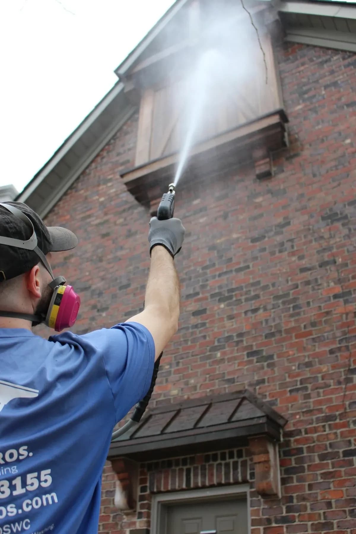 Residential soft washing service in Hamilton